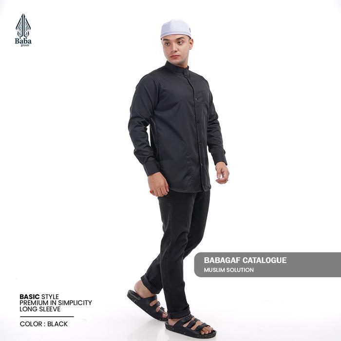 KOKO TARIM HABIB JAMAL BABAGAF LENGAN PANJANG SANTRI PRIA MUSLIM DEWASA