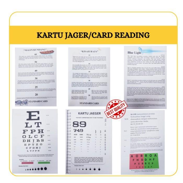 Kartu Jaeger, Reading Card, Jaeger Card 2 Sisi(SUDAH DI LAMINATING)