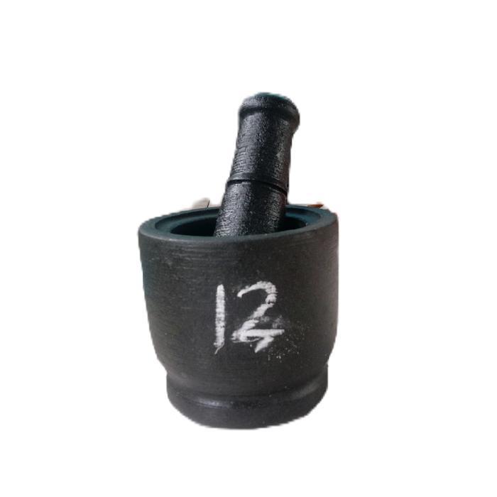 Lumpang Batu Asli Mini Diameter 12cm FREE ALU / PENUMBUK Alat