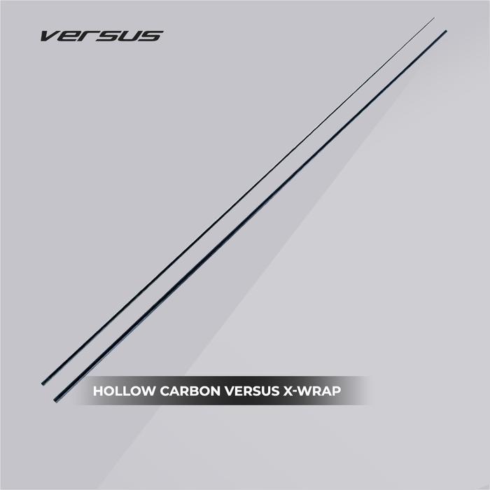 2PCS Blank Rod Carbon Versus X-Wrap Xtra Wrapping Two Pieces Carbon Hollow
