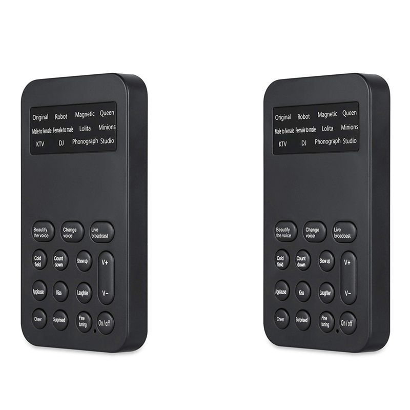 Ingenious-2X Voice Changer Handheld Microphone Voice Changer With Sound Multifunctional Effects