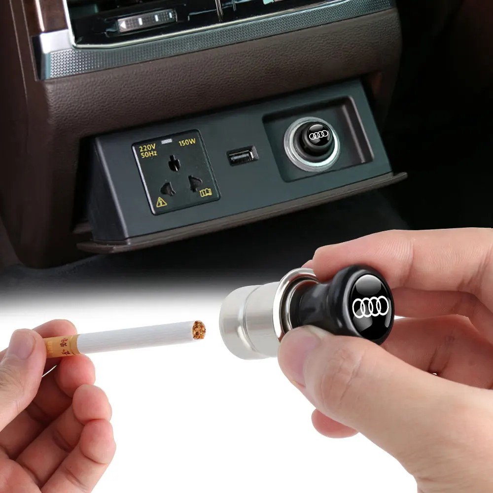 12V Portable Car Automatic Cigarette Lighter Ignition for Audi A3 A4 B8 8P B9 8V B6 A5 B7 A1 A6 C6
