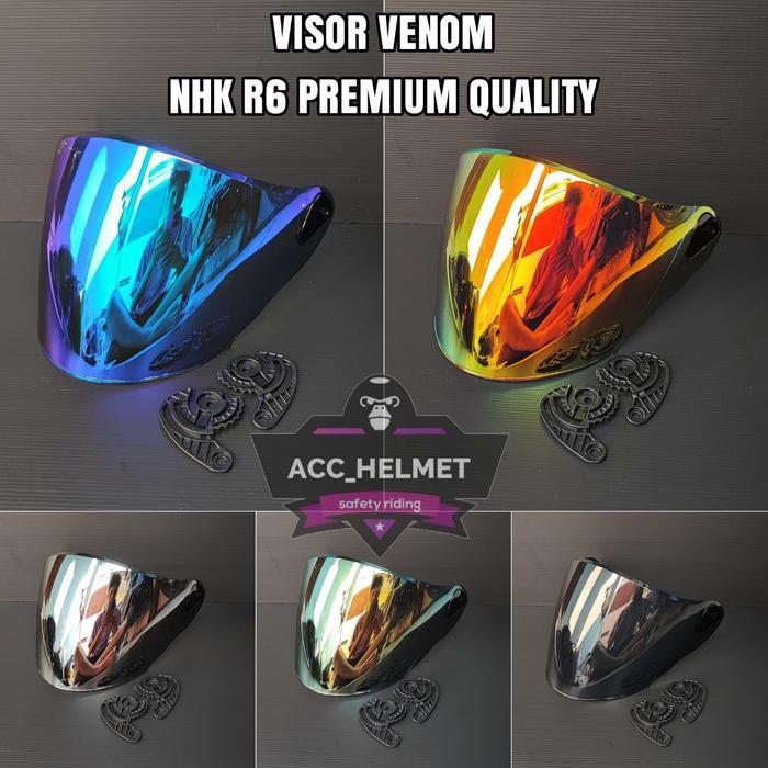 Kaca NHK R6 / Visor Venom Iridum Helm NHK R6 / Flat Visor Idirium NHK R6