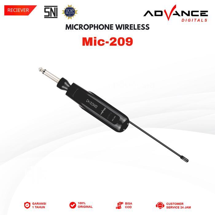Premium CodAdvance Mic-209 Double Mic Wireless Recharger Bisa Digunakan Untuk Souncard/Speaker