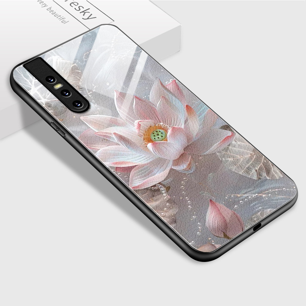 HardCase Kaca Casing For VIVO V15 Pro 1818 Case Kesing Hp Phone DLJ A1-2176 BL