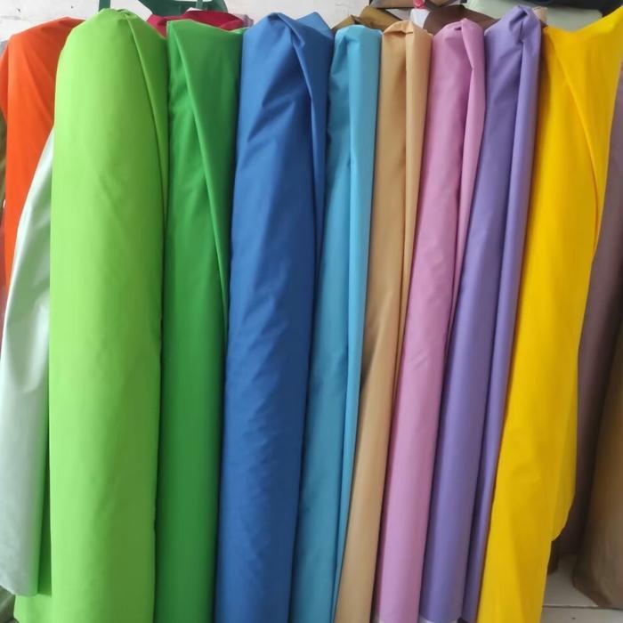 Taplak meja polos katun warna pink napkin tapkin serbet makan