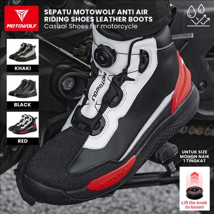 Motowolf Sepatu Motor Touring Waterproof Boots Sunmori High Quality Original