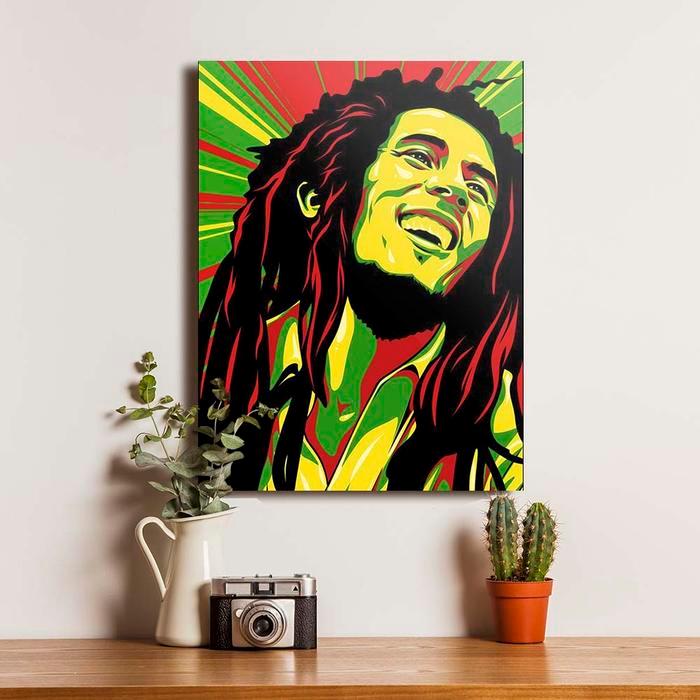 Bob Marley Poster Kayu One Love Dekorasi Hiasan Pajangan Dinding