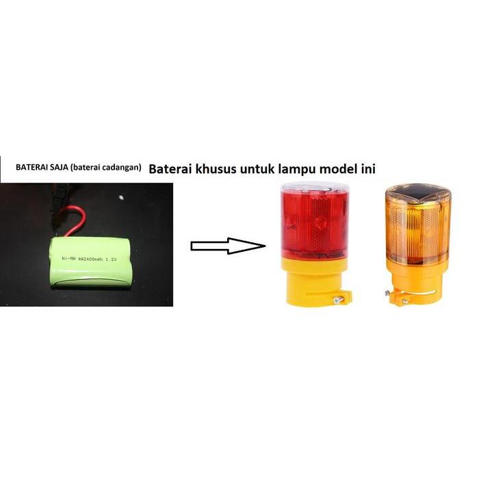 TERLARIS Baterai cadangan / pengganti LAMPU STROBO solar power indosolarpower SALE