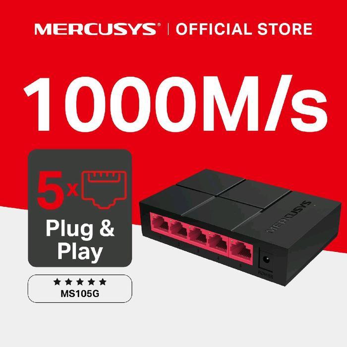 Mercusys Ms105G Switch Gigabit Dekstop 5 Port