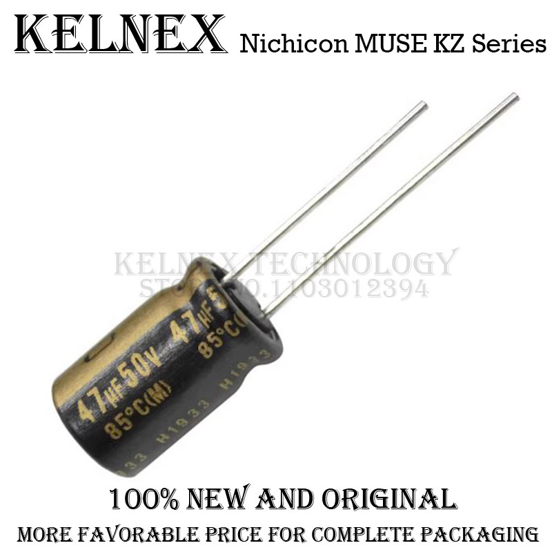 10pcs New Nichicon MUSE KZ Series 25V 50V 100V 10UF 22UF 33UF 47UF 100UF 220UF 470UF 1000UF Hi-Fi