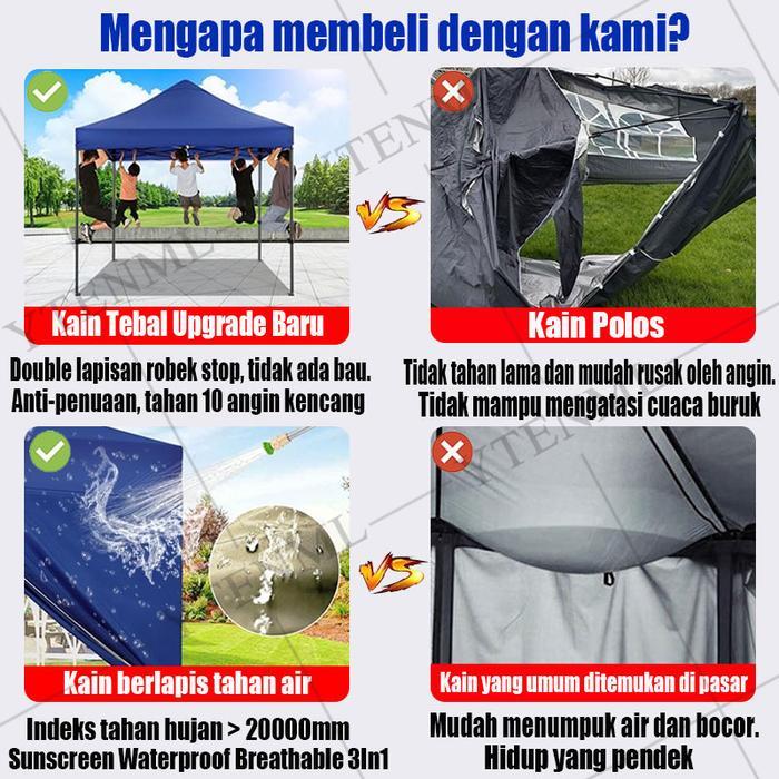 100% perlindungan UVTenda Gazebo Terpal Tenda Atap Tenda Lipat Atap tenda jualan Tenda