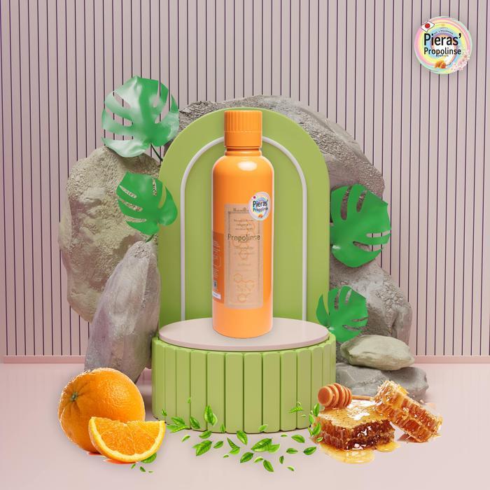 Pieras Propolinse Original Orange Mouthwash 600mL Obat Kumur Jeruk