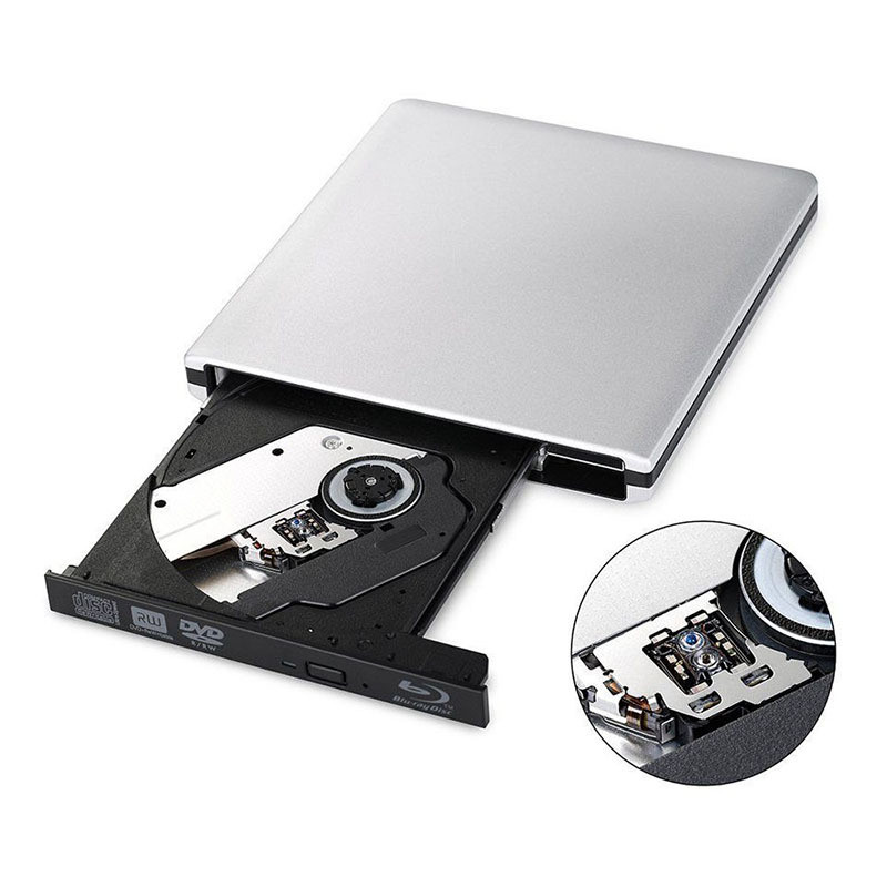 External USB3.0 Bluray Burner Writer Optical BD-RE Recorder 3D BD-ROM Blu-Ray Reader Bluray Play DVD