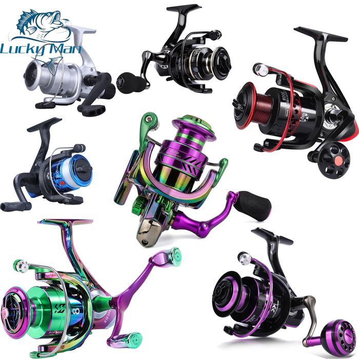 REEL PANCING SPINNING DENGAN SPOOL LOGAM, REEL UMPAN, GULUNGAN TALI PANCING, COCOK UNTUK JORAN SURF