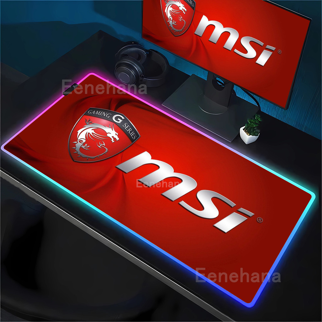 RGB M-MSI dragon Mouse Pad Game Non-slip Rubber Gaming Large 90X40CM LED Mousepad HD Printing Desk