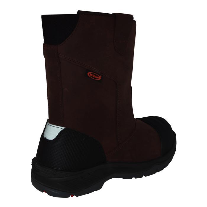 BERKUALITAS Dr OSHA Mustang 3373 S1 Composite Safety Shoes Boot - Brown