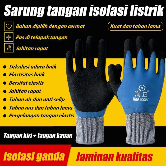 TERMURAH Sarung tangan isolasi 1000V Sarung tangan anti sengatan listrik 1000V sarung tangan Sarung