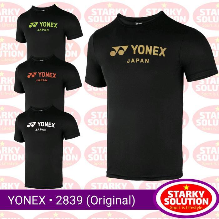Terbaru Kaos Badminton Yonex Japan 2839 Easy3 Black Baju Bulutangkis Original