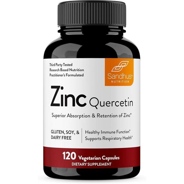 Sandhus Zinc Quercetin 120 Vegetarian Capsules
