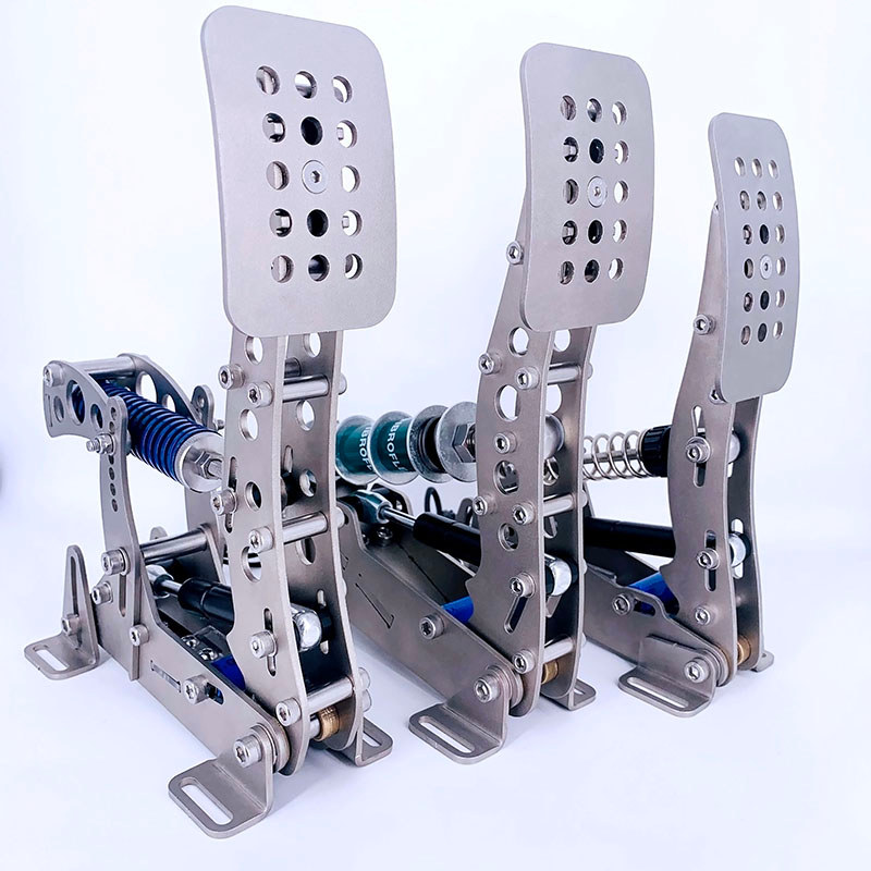 3Pcs Sim Racing Pedals Racing Game Simulator Pressure Sensor Load Cell Pedals HE U Hydraulic Pedal f
