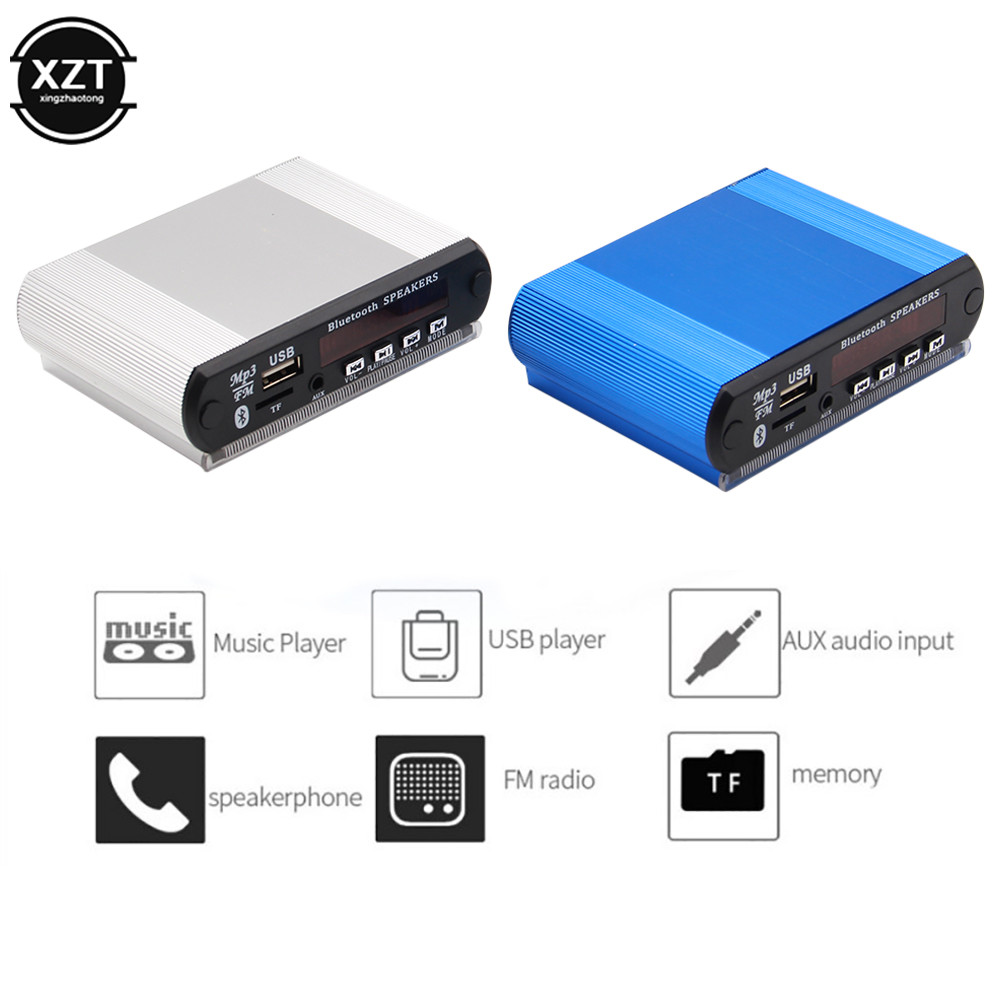 Wireless Bluetooth MP3 Player Car Kit Bluetooth MP3 Decoding Board Module 5V 12V USB TF FM Radio