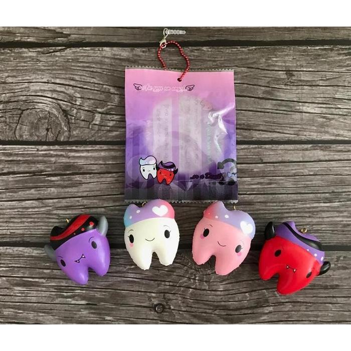 CC TOOTH DEVIL ANGEL SQUISHY / licensed original cutie creative gigi