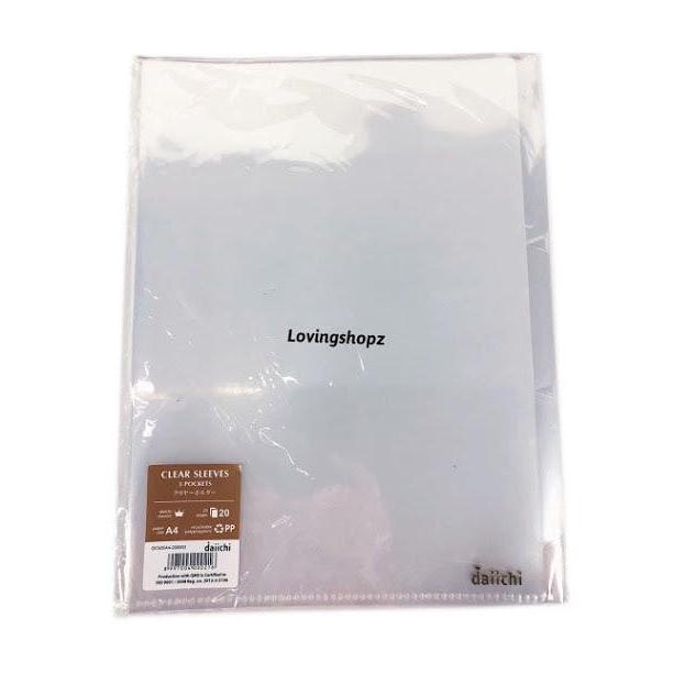 Map L Ukuran A4 3 Pocket, Map L A4 2 Sekat, Clear Sleeves 3 Pocket
