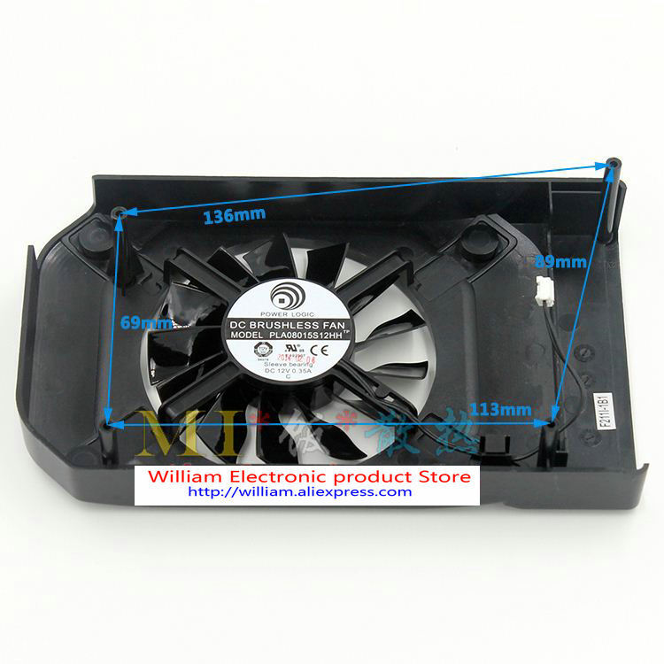 New Frame Shell Cooling Fan Gainward GTX750 GTX750Ti GTX1050ti Palit Graphics Video Card