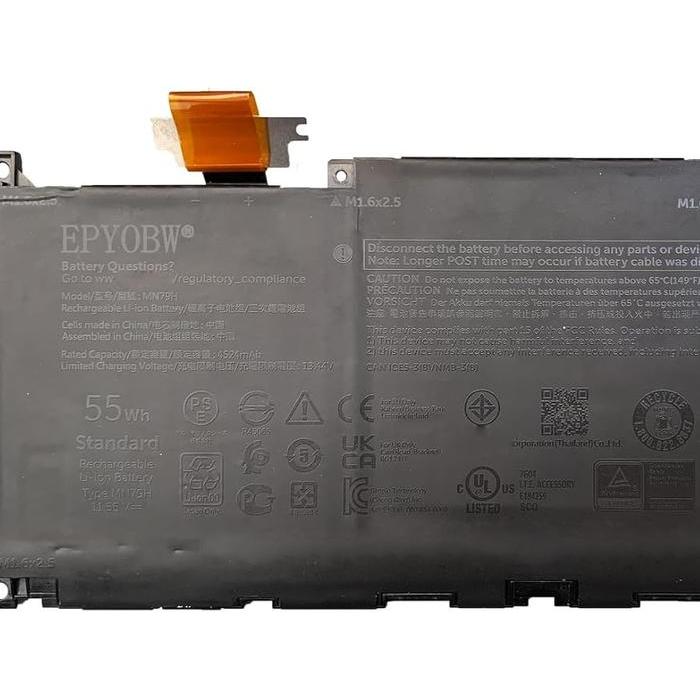 Promo / Mn79H Laptop Battery 55Wh 11.55V Compatible With Dell Xps 13 Plus 9320 / Xps 9320 / Xps 13