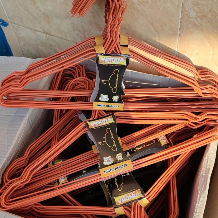 "New" Gantungan Baju Warna Warni 1pack isi 10pc Plastik Hanger Hijau