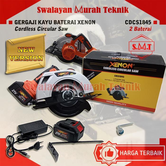 Circular Saw Cordless CDCS1845 XENON 18VOLT GERGAJI KAYU BATERAI