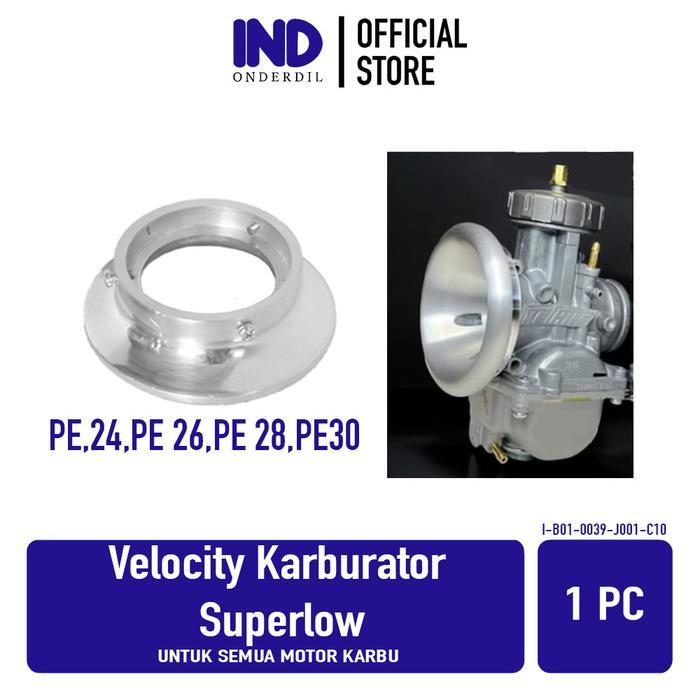 Velocity Karburator Superflow Beat Scoopy Spacy Grand Supra Old Untuk Semua Motor Karbu SF Corong