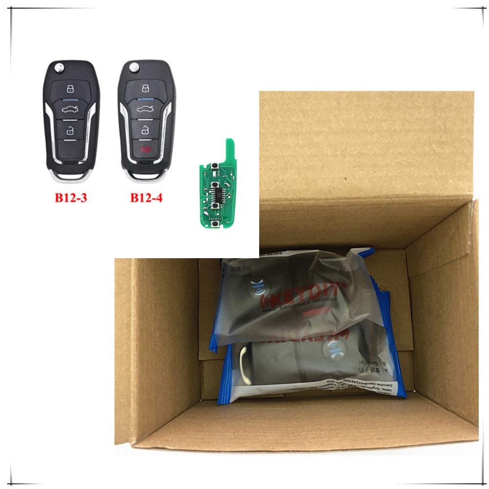 2PCS KEYDIY B12-3 B12-4 Universal KD Remote for KD-X2 KD900 Mini KD Car Key Remote Fit More than