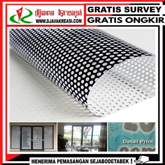 stiker kaca one way vision custom printing