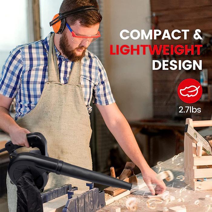 Jld Blower Listrik Hand Blower 450W Mesin Blower Cleaner Blower Pengumpul Daun Debu Penyapu Penyedot