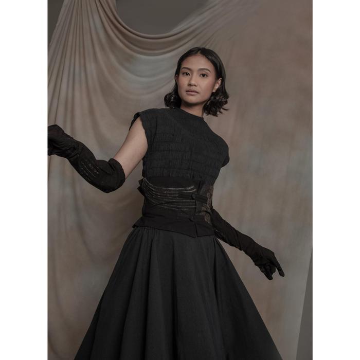 Oemah Etnik Black Biu Batik Obi