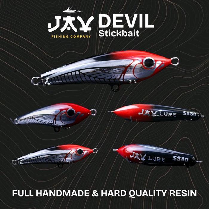 Umpan Pancing Ikan Laut Casting Stickbait Lure Sinking Floating - The Red Devil