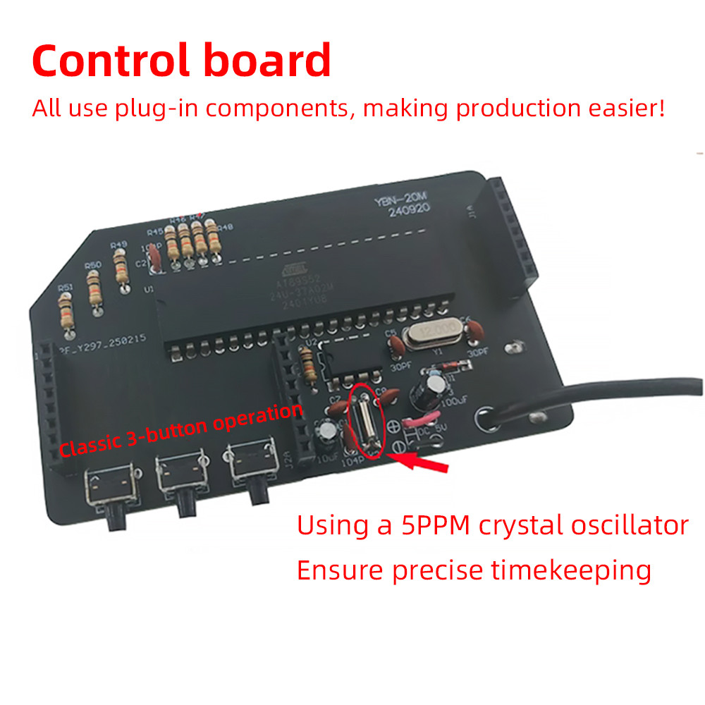 4-Digit Electronic Clock DIY Kits Binary LED Clock Soldering Practice DIY Kit Desktop Creative Alarm