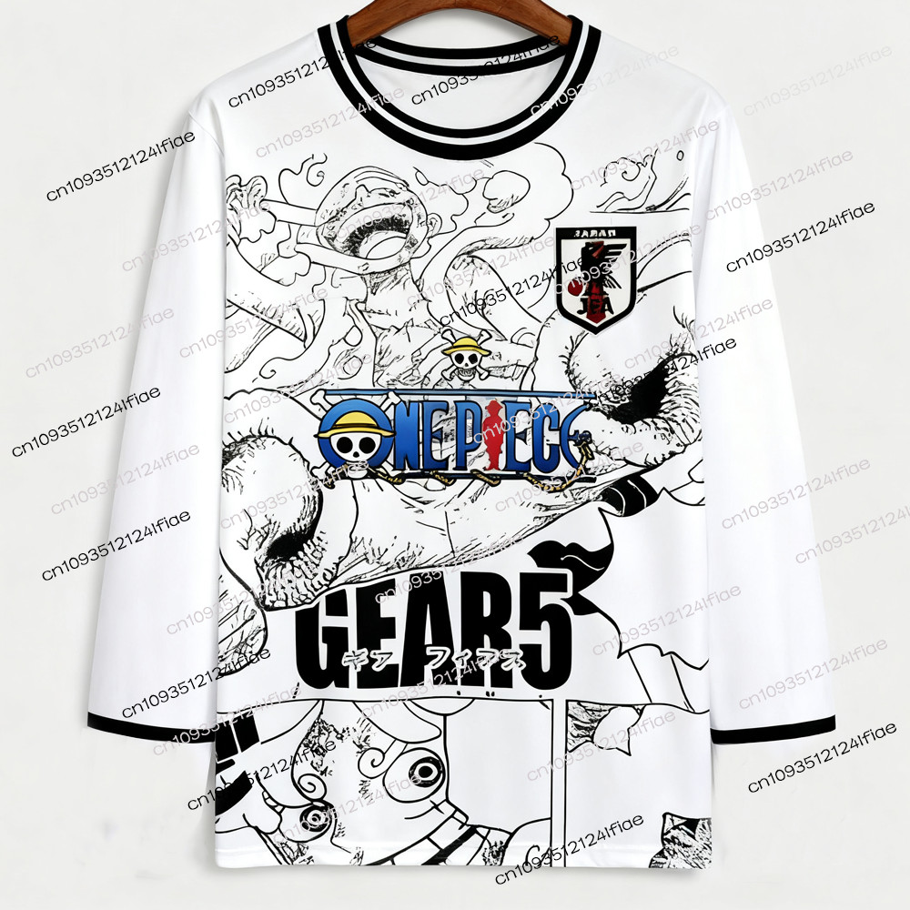 2025 Japan One Piece Autumn/Winter Long Sleeve T-Shirt Luffy Adult Men's/Women's Football Special