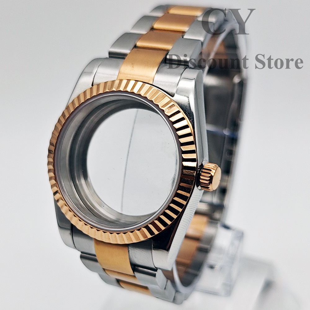 RICHUS NH35 Watch Case Brushed Strap36mm39mm Sapphire Glass Watch Case fit NH35 NH36 ETA2824 PT5000
