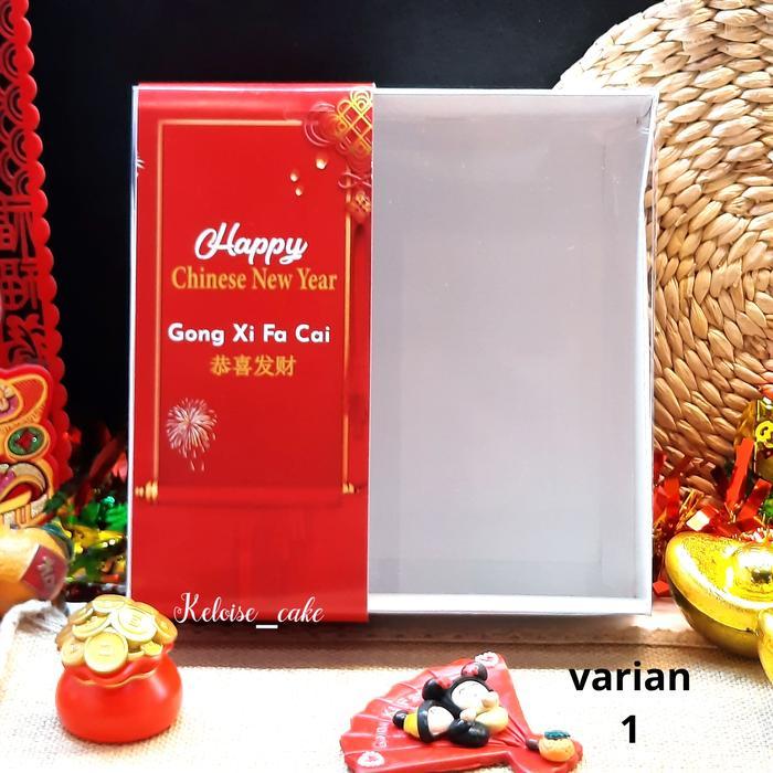BOX/DUS KUE TUTUP MIKA (UKR 22x22x7) + IMLEK/CNY PAPERBELT