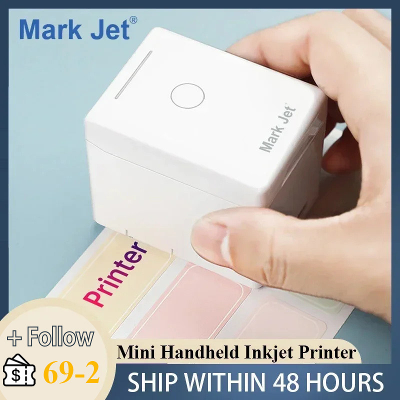  Mark Jet Mini Color Printer Portable Handheld Inkjet Printer WIFI Wireless Connection