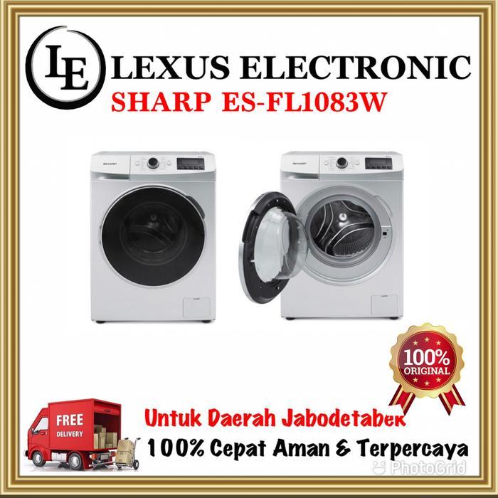 SHARP MESIN CUCI FRONT LOADING 8.5KG ES-FL1083W ES FL1083W