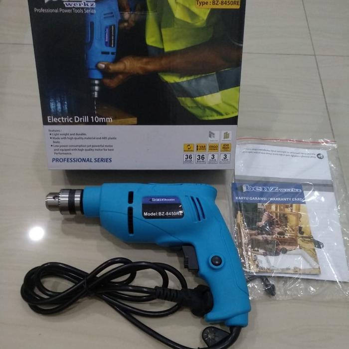 Bor Listrik Benz 10Mili Re (Kiri Kanan) Bor Tangan