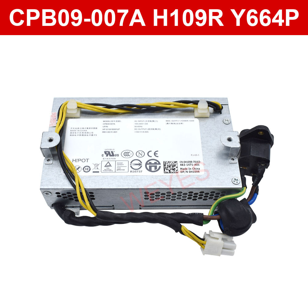 For Dell 320 PSU CPB09-007A H109R Y664P 130W Full Voltage PC Power Supply D1301E001LF 0H109R 0Y664P