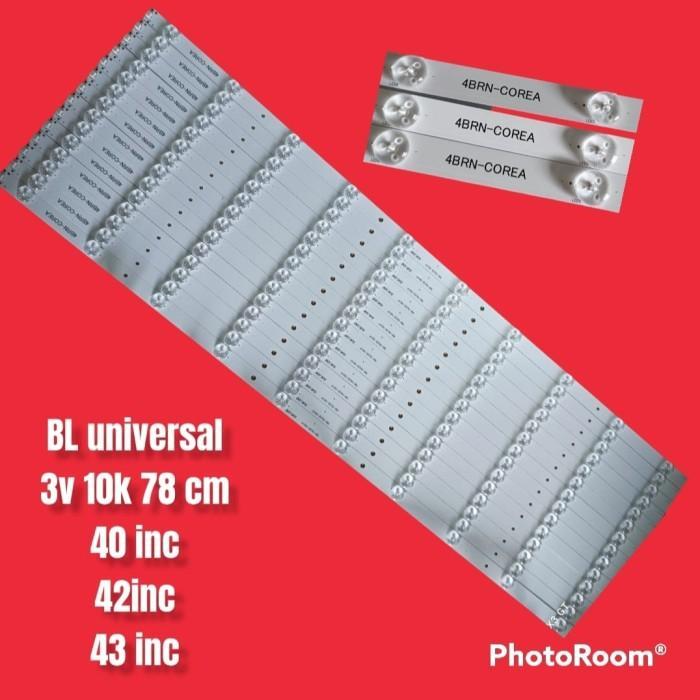 N3W BACKLIGHT TV 3 VOLT 10 KANCING LAMPU LED BACKLIGHT TV 3V 10K 3VOLT 10K