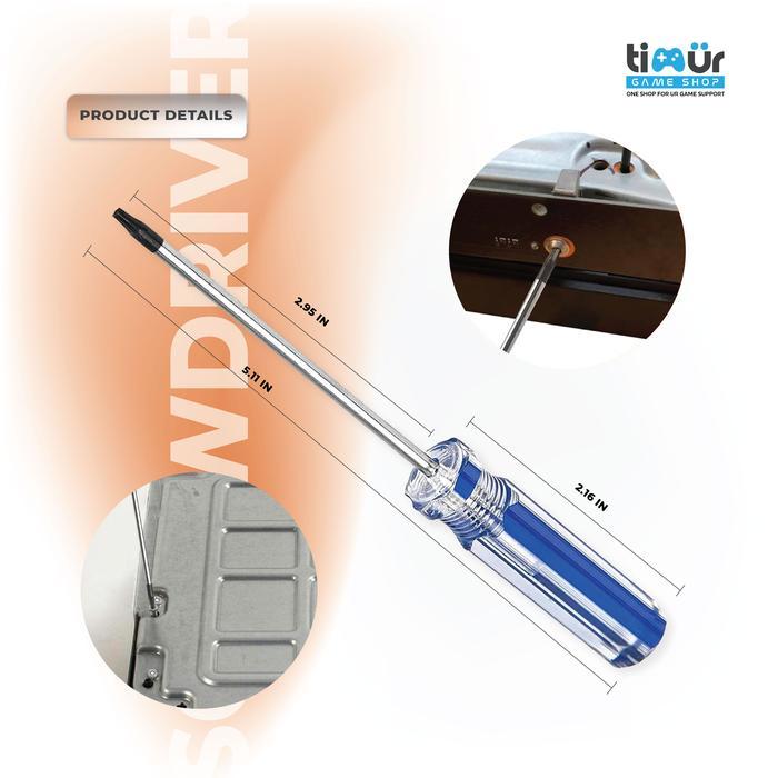 "New" Obeng Bintang Torx T8 T9 T10 Stik Xbox PS3 Slim Super Slim PS4