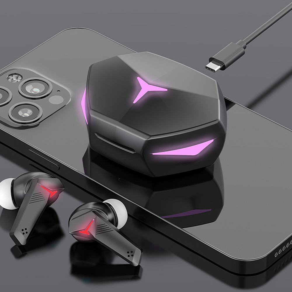 T33 TWS Gaming Headsets Low Latency Bluetooth-compatibl Earphones Stereo Wireless 5.2 Noise