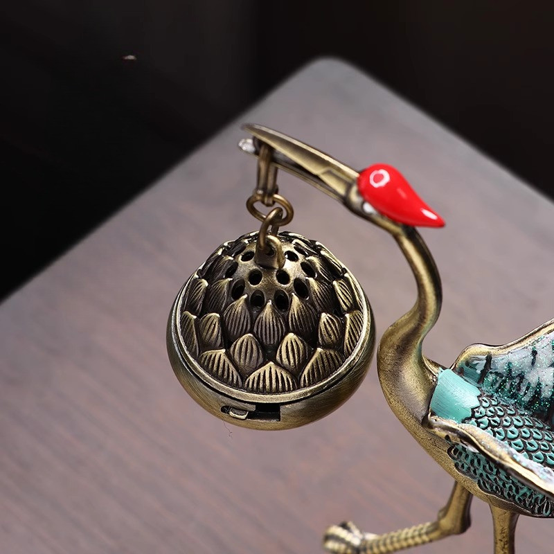 Censer Lotus Incense Burners Home Fragrance Hookah Gift Incense Burners Retro Alloy Home Decor